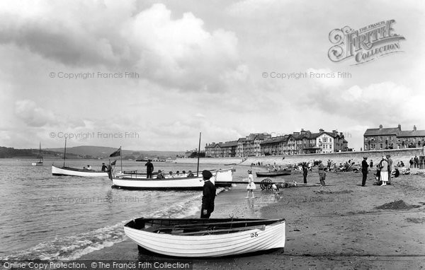 Photo of Exmouth, The Sands And Boats 1925