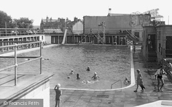 Exmouth, the Swimming Baths c1955
