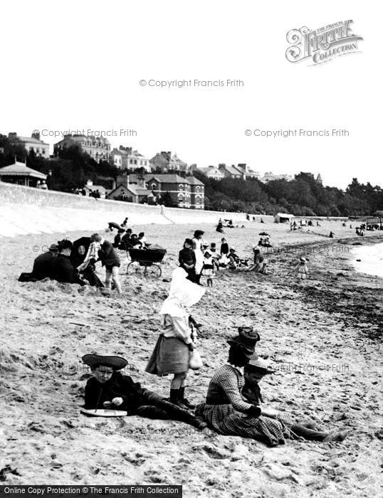 Photo of Exmouth, Women And Children On The Sands 1890