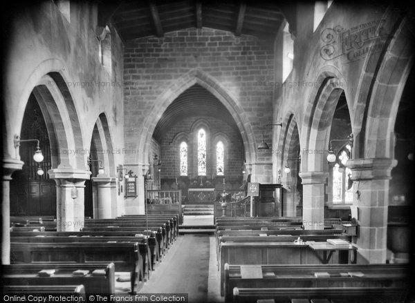 Photo of Eyam, Church Interior 1919
