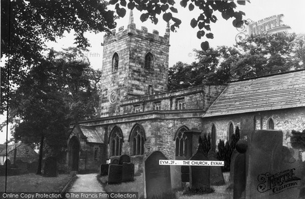 Photo of Eyam, St Lawrence's Church c.1955