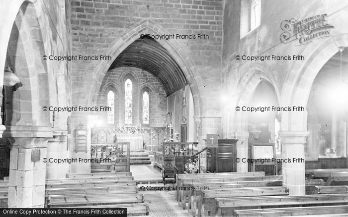 Photo of Eyam, The Church Interior c.1960