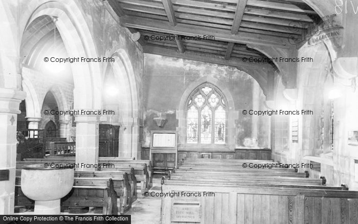 Photo of Eyam, The Church Interior, South Aisle c.1960