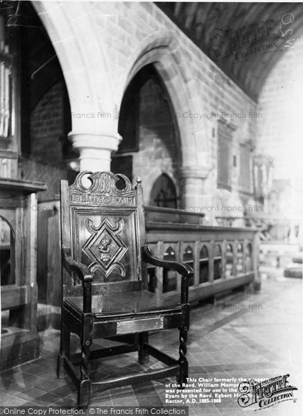 Photo of Eyam, The Mompesson Chair c.1960