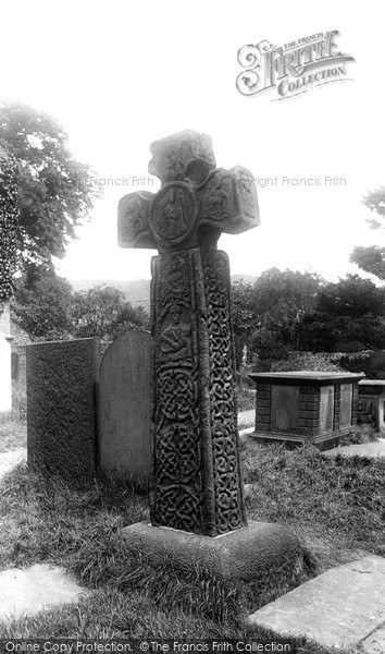 Photo of Eyam, The Saxon Cross 1896