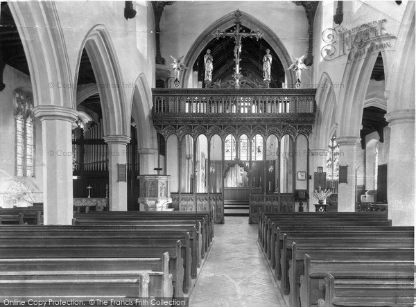 Photo of Eye, St Peter And St Paul Church Interior c.1965