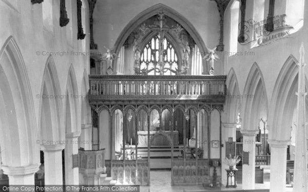 Photo of Eye, St Peter And St Paul Church Interior c.1965