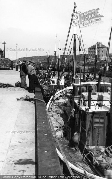 Photo of Eyemouth, Fishing Boats At The Quayside c.1960
