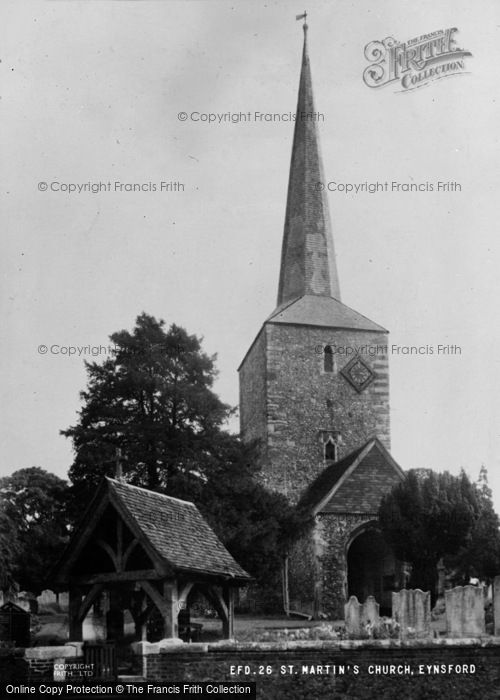 Photo of Eynsford, St Martin's Church c.1955