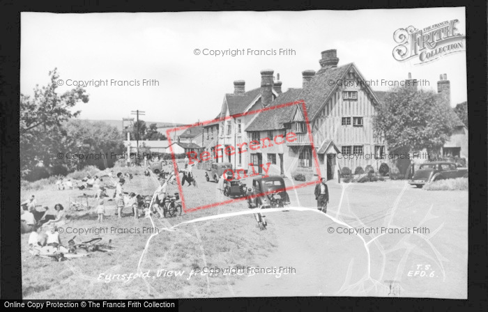 Photo of Eynsford, View From Bridge c.1955