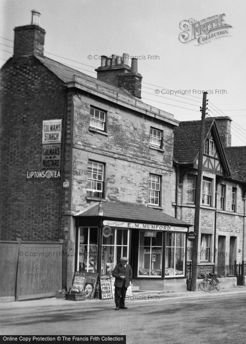 Photo of Eynsham, Mumford's Shop, High Street c.1950