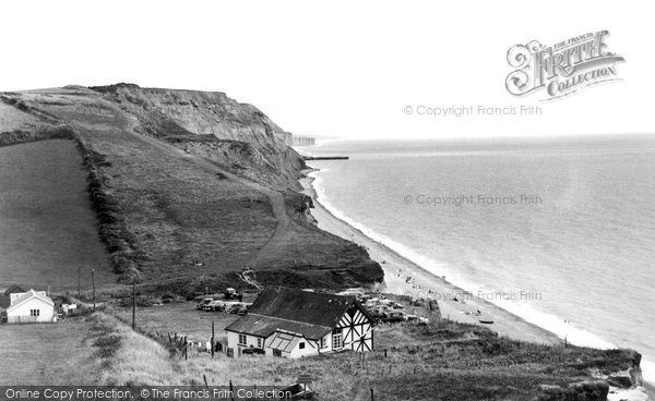Photo of Eype, Beach And Cliffs c.1955