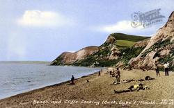 Beach And Cliffs Looking West c.1955, Eype