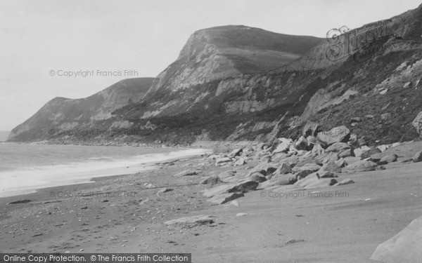 Photo of Eype, Cliffs 1897