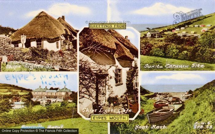 Photo of Eype, Composite c.1955