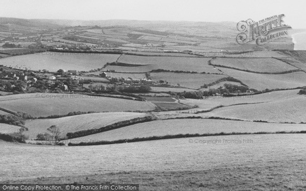 Photo of Eype, From The Downs c.1955