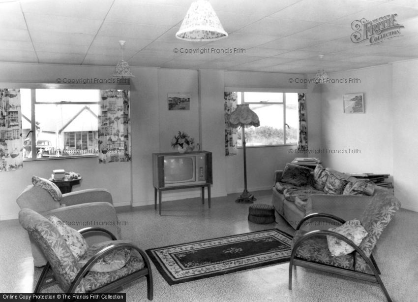Eype, Seascape Bungalets, Television Lounge c1960