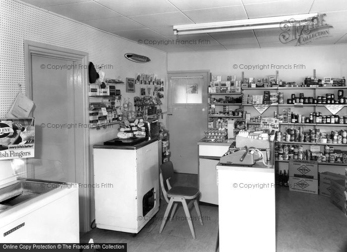 Photo of Eype, Seascape Bungalets, The Shop Interior c.1960