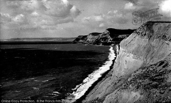 Photo of Eype, The Beach And Cliffs c.1955