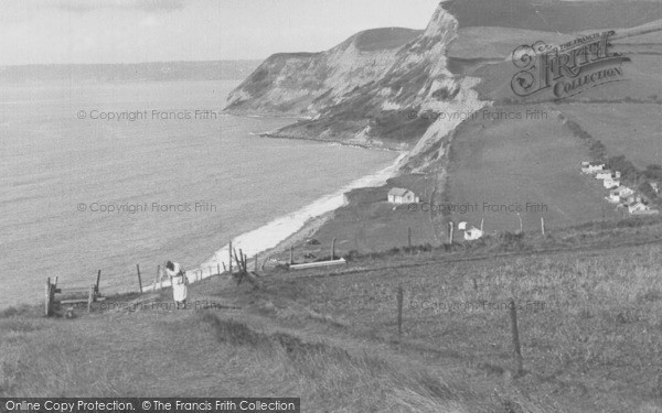 Photo of Eype, The Cliffs c.1955