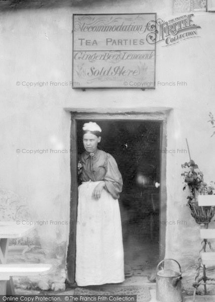 Photo of Eype, Woman At Jessamine Cottage 1897