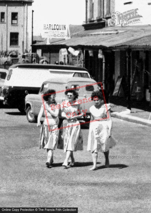 Photo of Fairbourne, Ladies On Beach Road c.1960