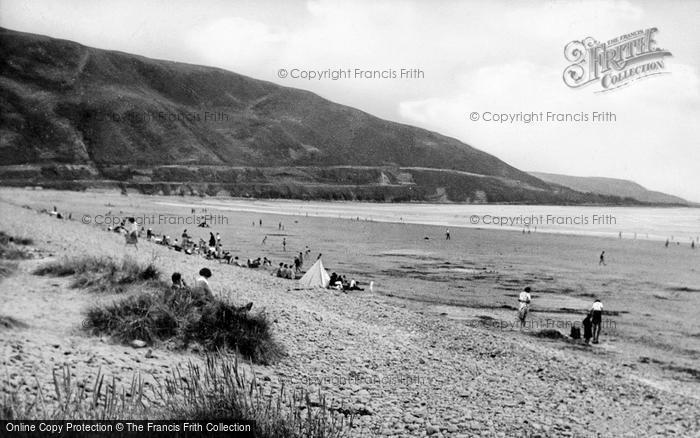 Photo of Fairbourne, The Beach c.1955