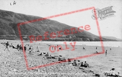 The Beach Looking Towards Llwyngwril c.1955, Fairbourne