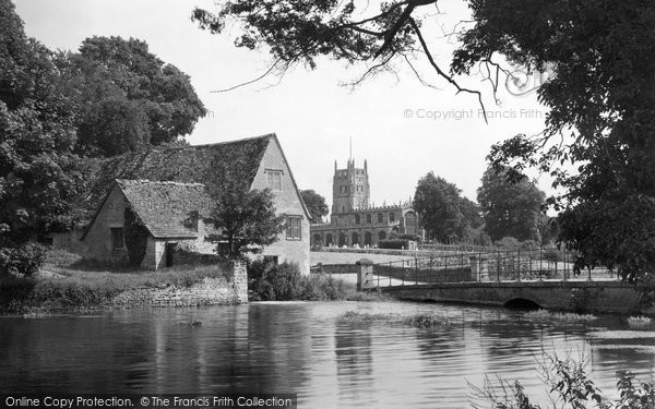 Photo of Fairford, St Mary's Church And Mill c.1950
