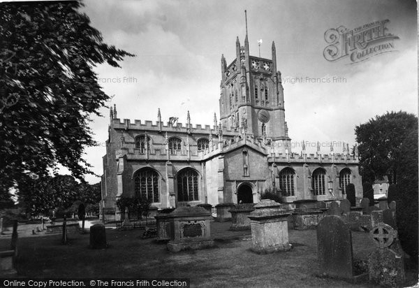 Photo of Fairford, St Mary's Church From The South c.1950
