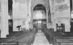 The Nave, St Mary's Church c.1960, Fairford