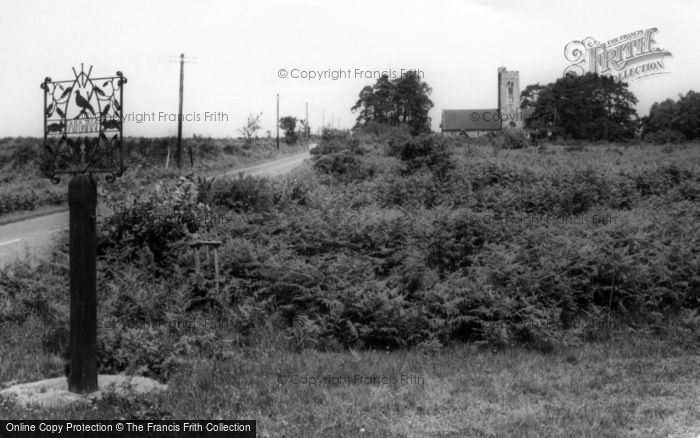 Photo of Fairwarp, The Village Sign And Christ Church c.1955