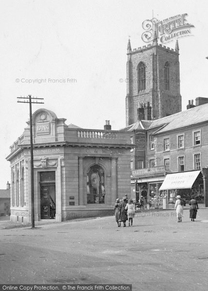 Photo of Fakenham, Church From Market Square 1921