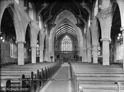 Church Of St Peter And St Paul Interior 1921, Fakenham