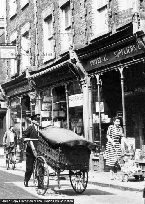 Photo of Fakenham, Deliveries In Norwich Street c.1955