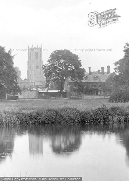 Photo of Fakenham, Grove House And Church 1921