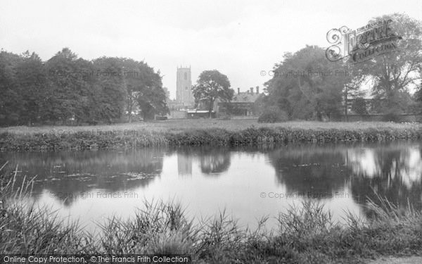 Photo of Fakenham, Grove House From River 1921