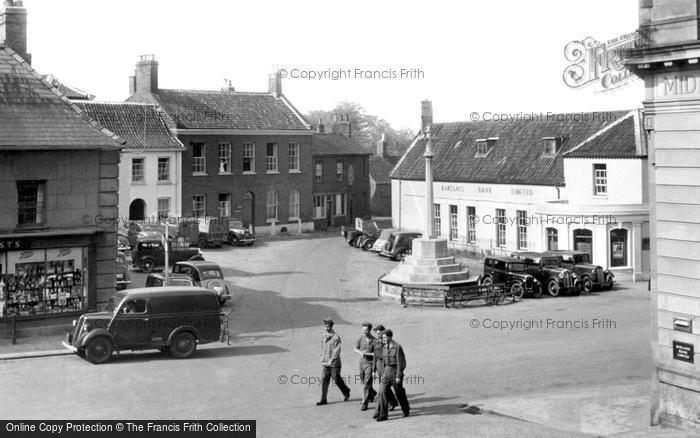 Photo of Fakenham, Market Place c.1955