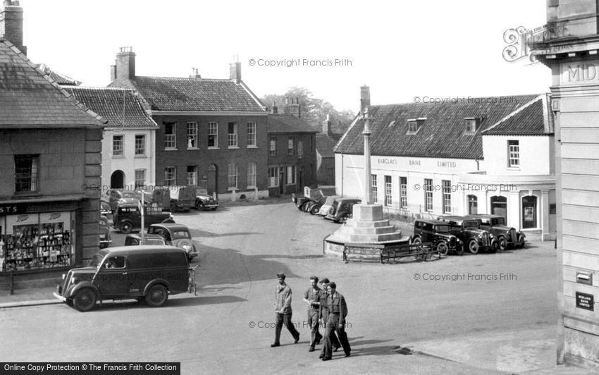 Fakenham, Market Place c1955