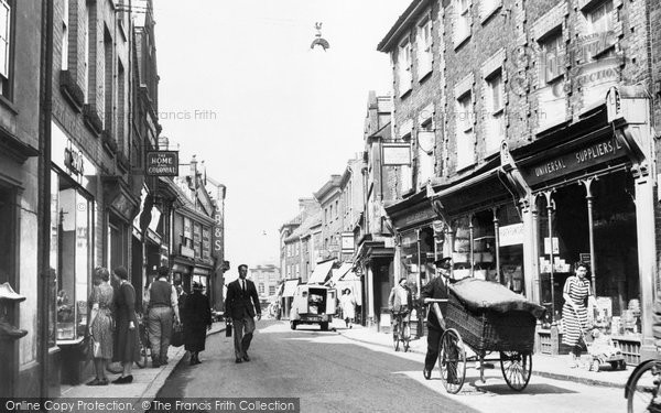 Photo of Fakenham, Norwich Street c.1955