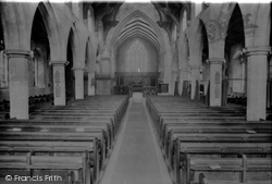 St Peter And St Paul Church Interior 1929, Fakenham