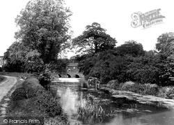 The River Wensum And Bridge 1929, Fakenham