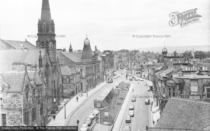 Photo of Falkirk, New Market Street, Looking East c.1965