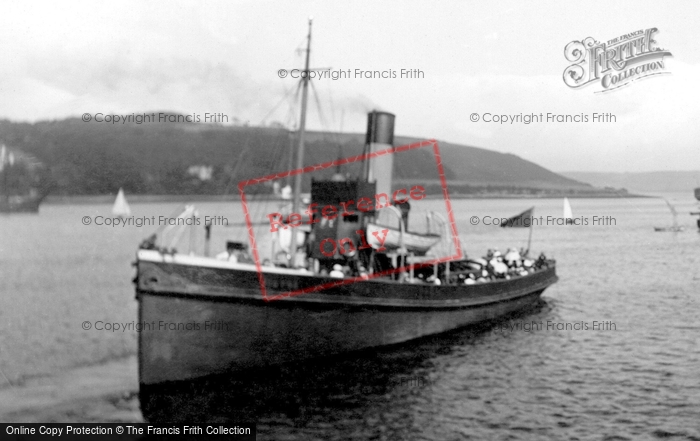 Photo of Falmouth, Boat In The Harbour 1918