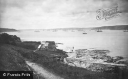 Carrick Roads From Pendennis 1890, Falmouth
