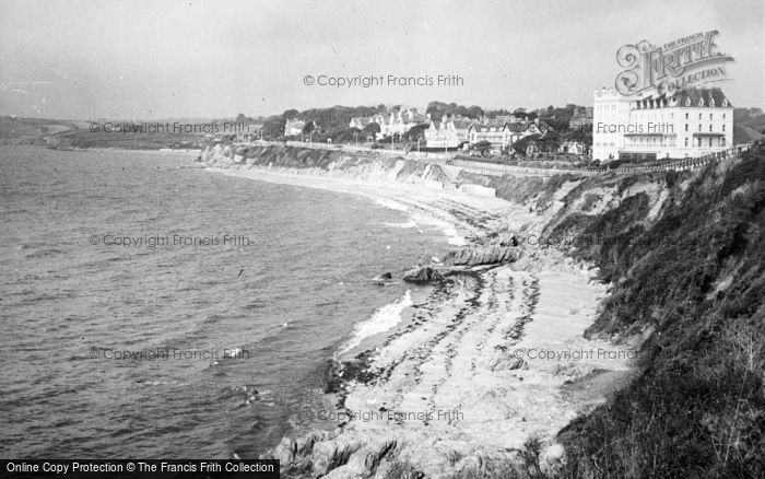 Photo of Falmouth, Castle Beach And Falmouth Hotel c.1950