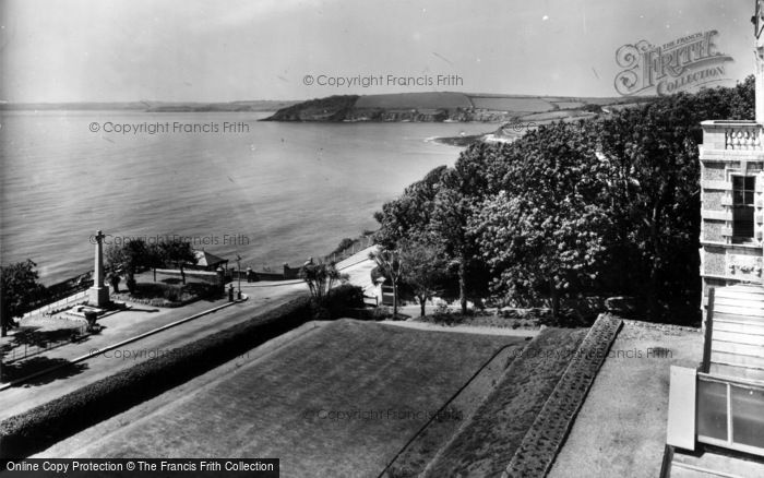 Photo of Falmouth, Coastal View And Gardens Of Bay Hotel 1939