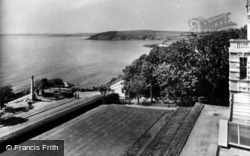 Coastal View And Gardens Of Bay Hotel 1939, Falmouth