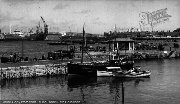 Photo of Falmouth, Custom House Quay c.1955