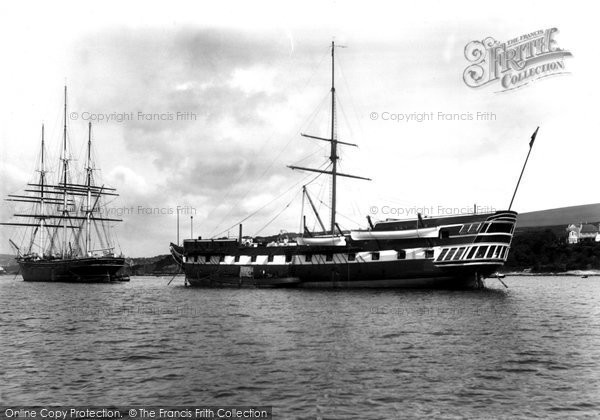 Photo of Falmouth, Foudroyant And Cutty Sark 1927